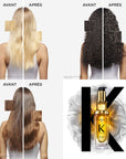 Avant/ Après utilisation L'Huile Originale Elixir Ultime Kérastase