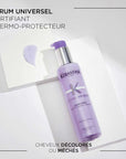texture et produit thermo protecteur Cicaplasme Blond Absolu Kerastase -150ml