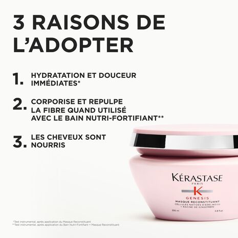 Raison pour lesquelles il faut acheter Masque Reconstituant Genesis Kérastase
