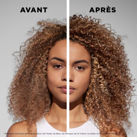 Avant/ Après utilisationCrème De Jour Fondamentale Curl Manifesto Kérastase