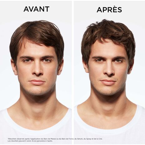 Avant/ Après utilisation Genesis-Homme Kérastase