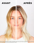 Avant/après shampoing BainLumière Blond Absolu Kérastase 