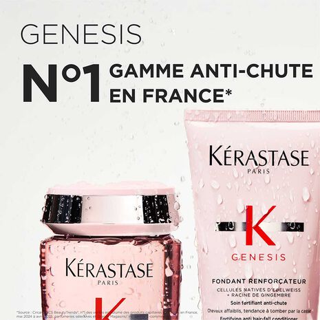 Présentation gamme Genesis  pour le produit Bain Hydre-Fortifiant Kérastase 