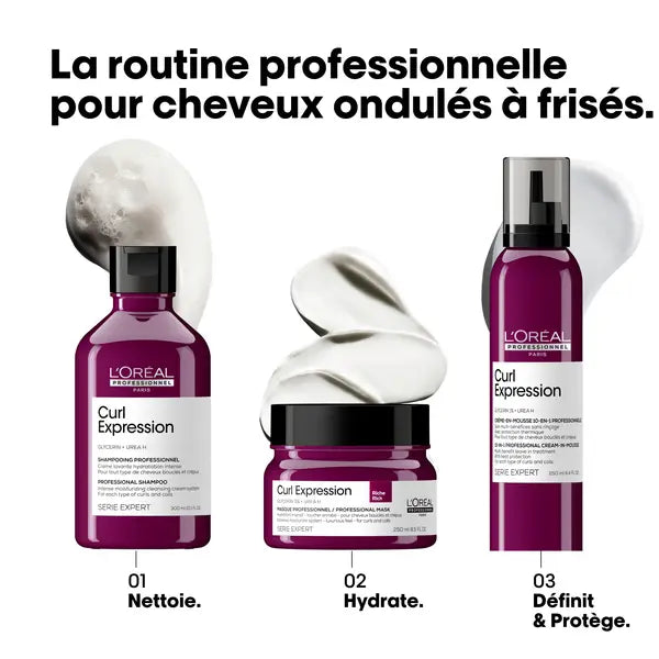 Présentation gamme Curl Expression pour le produit Creme Mousse L’Oréal