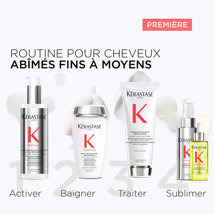 Présentation gamme Premiere pour le produit Fondant Fluidité Réparateur Kérastase 