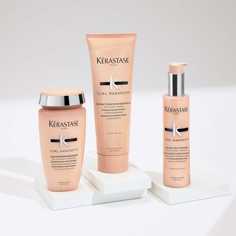 Présentation gamme Curl Manifesto  pour le produit Fondant Hydratation Essentielle Kérastase 