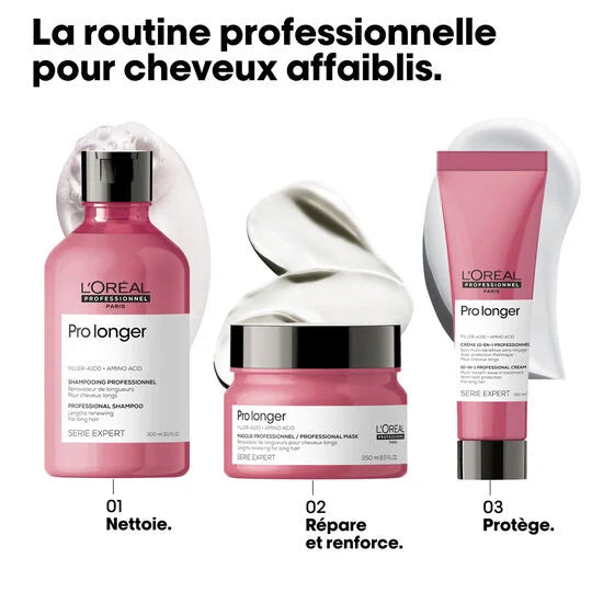 Présentation gamme Pro Longer pour le produit Shampoing L’Oréal