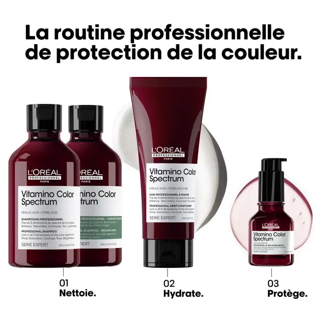 Présentation gamme Vitamino Spectrum pour le shampoing vert  L’Oréal