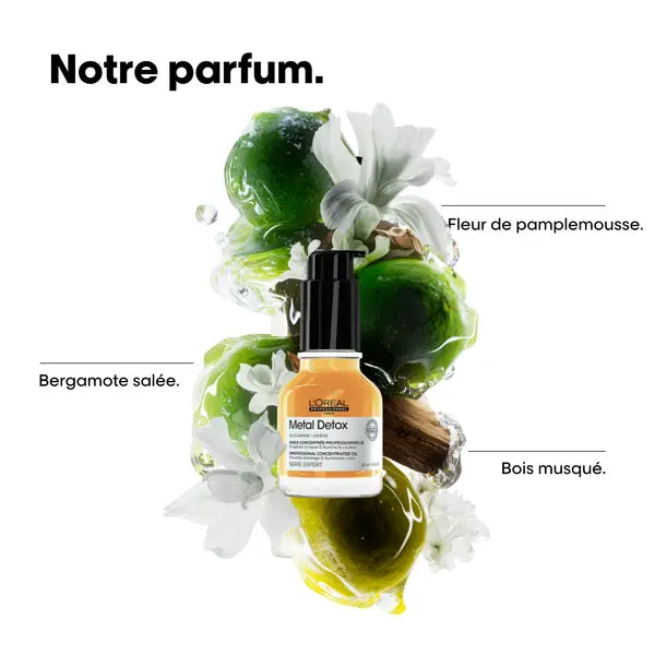 Description de l’odeur de l'huile Metal Detox L’Oréal