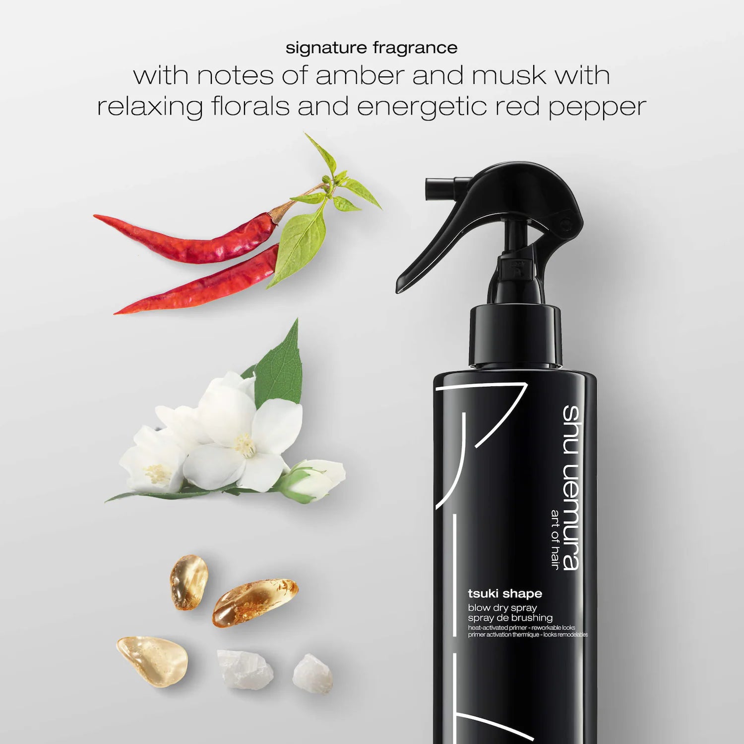 Description de l’odeur du Spray Fortifiant Styling Shu-Uemura
