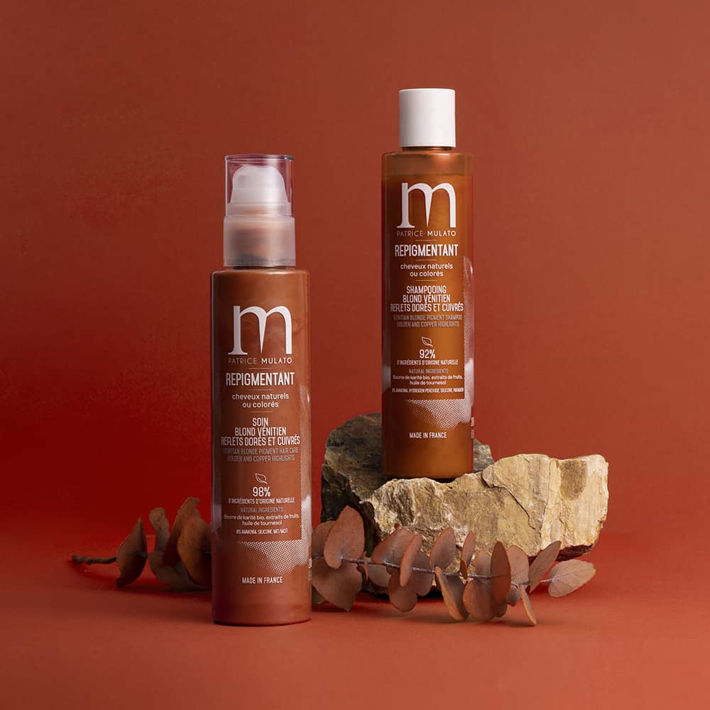 mise en scene Blond vénitien Soin Mulato