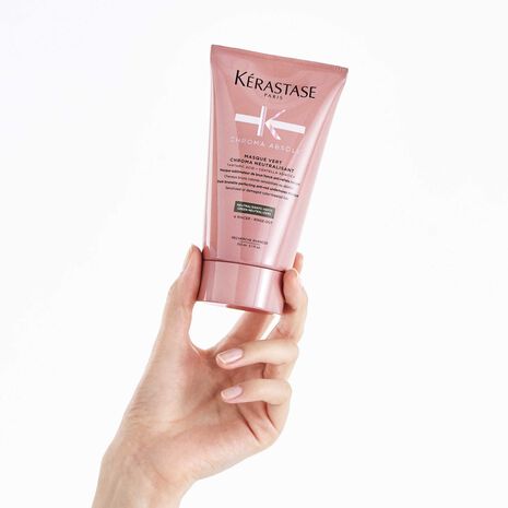 mise en scene Masque Vert Chroma Neutralisant Chroma Absolu Kérastase