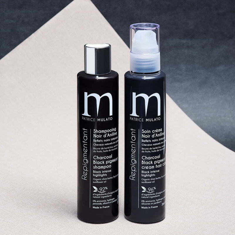 mise en scene Noir D'Aniline Soin Mulato