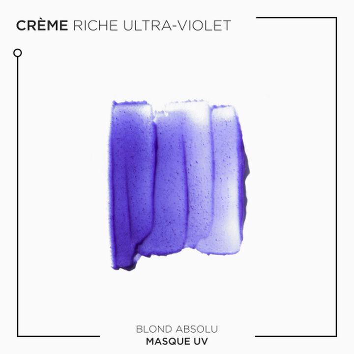 Couleur et texture du produit masque Ultra-violet Blond Absolu Kérastase 