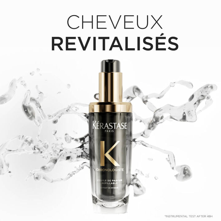 Résultats attendus après utilisation Huile Parfum  Chronologiste Kérastase 