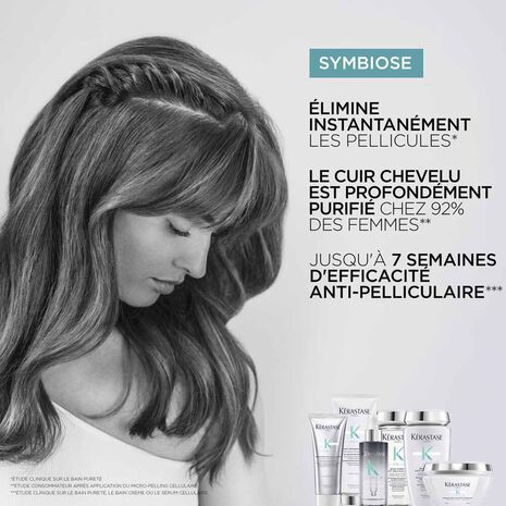 Résultats attendus après utilisation Micro-Peeling Cellulaire Symbiose Kérastase 