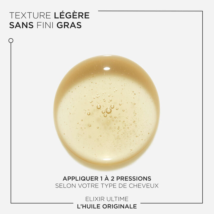 Texture et couleur L'Huile Originale Elixir Ultime Kérastase