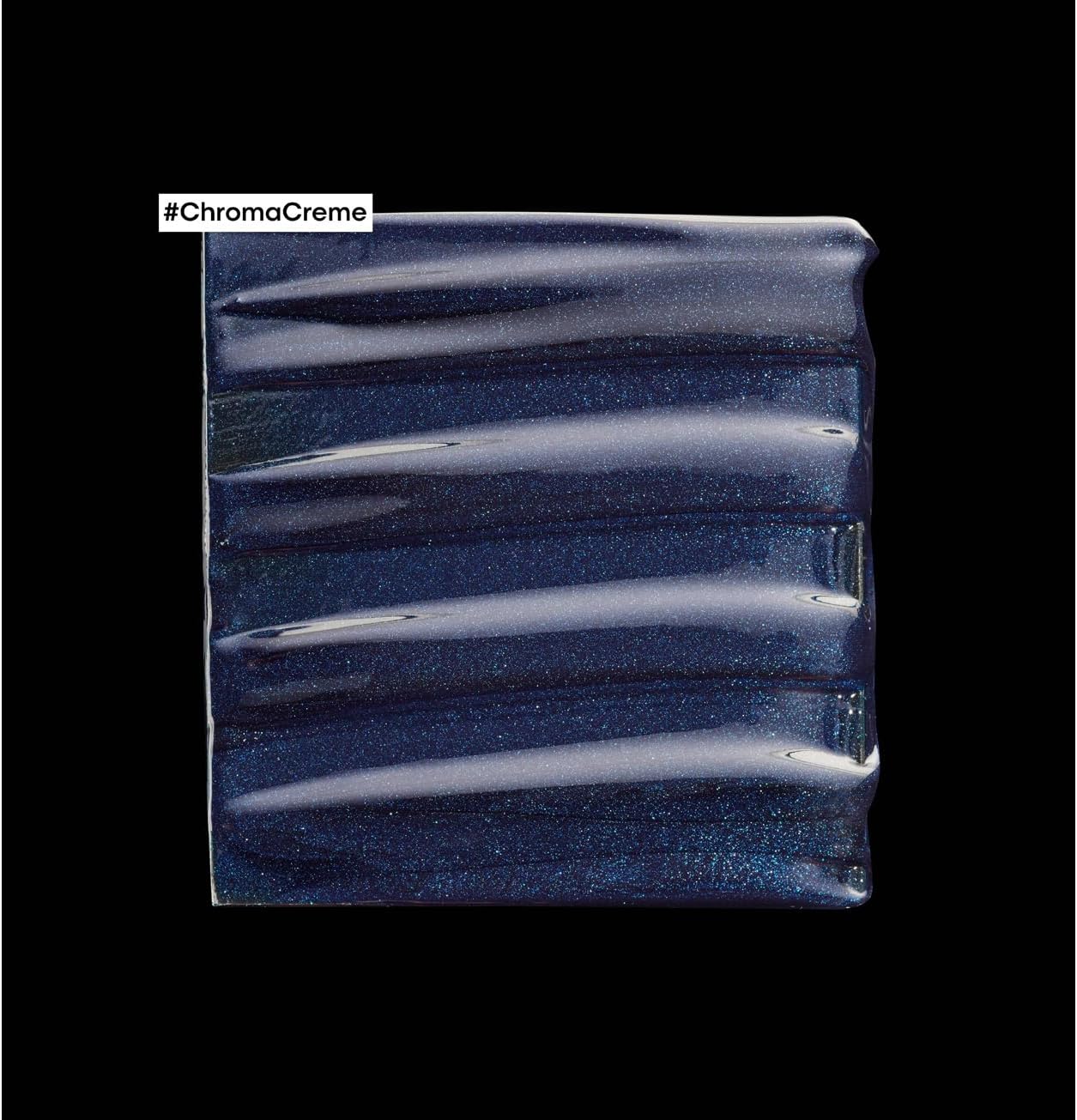 Texture et couleur Shampoing Bleu  Chroma Creme L’Oréal
