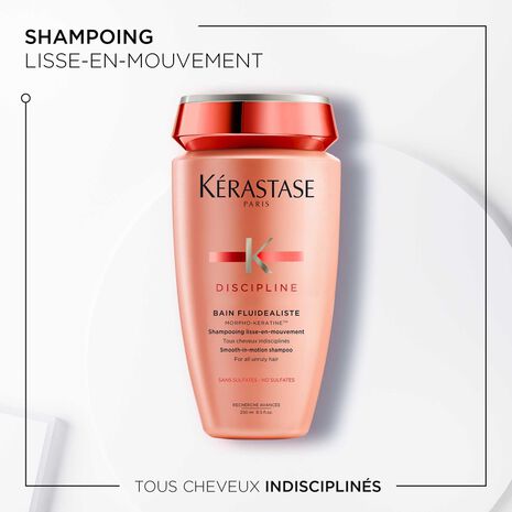 Description et produit du shampoing Bain Fludéaliste Gentle Discipline Kérastase- Vue face 250ml