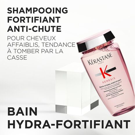 Description et produit du shampoing Bain Hydre-Fortifiant Genesis Kérastase- Vue face 250ml
