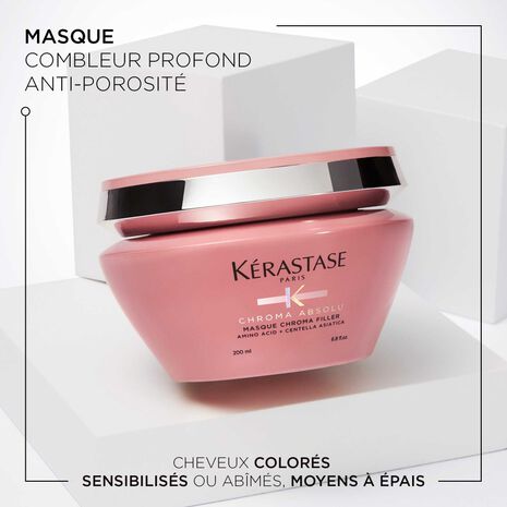 Description et produit du masque Chroma Filler Chroma Absolu Kérastase- Vue face 200ml
