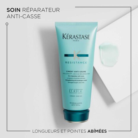 Description et produit du Ciment Anti-Usure Resistance Kérastase- Vue face 200ml