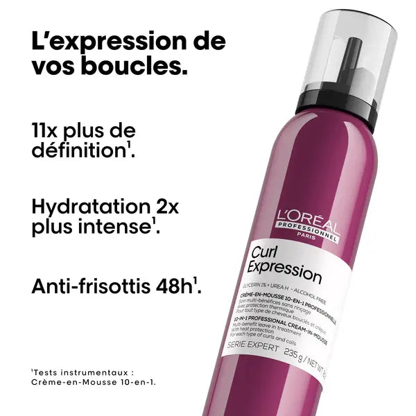 Description et produit de la Creme Mousse Curl Expression L’Oréal Vue face 200ml