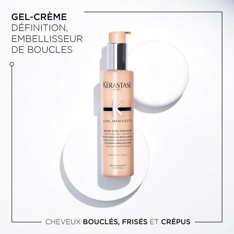 Description et produit du gel-crème Gelée Curl Contour Curl Manifesto Kérastase- Vue face 150ml