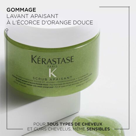 Description et produit du Gommage Apaisant Fusio Scrub Kérastase- Vue face 250ml