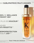 Description et produit de l'Huile Originale Rechargeable Elixir Ultime Kérastase- Vue face 75ml