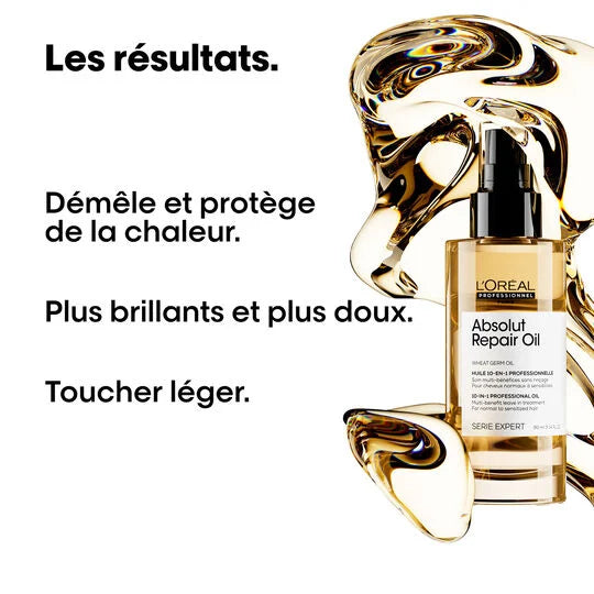 Description et produit du huile Absolut Repair L’Oréal Vue face 90ml
