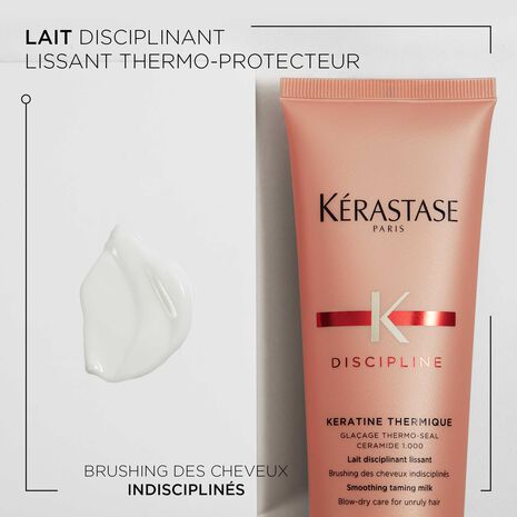 Description et produit du lait Kératine ThermiqueDiscipline Kérastase- Vue face 150ml