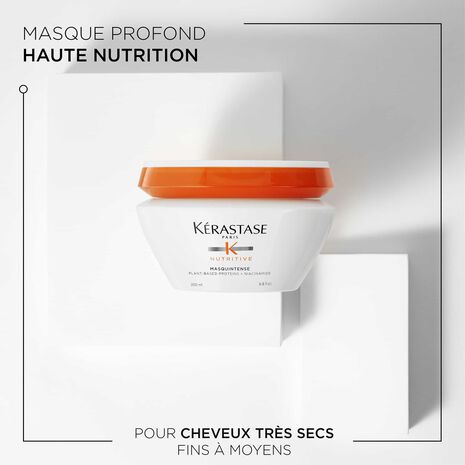 Description et produit masque Masquintence Nutritive Kérastase- Vue de face 200ml