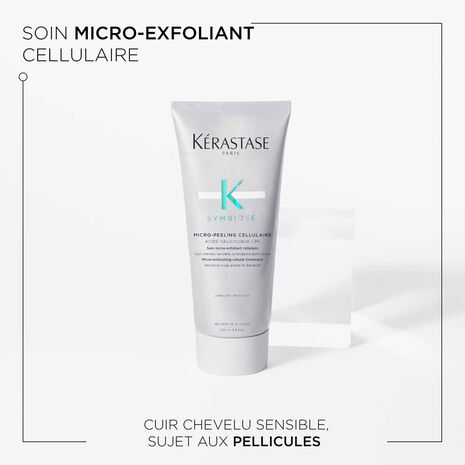 Description et produit du shampoing Micro-Peeling Cellulaire Kérastase- Vue face 200ml