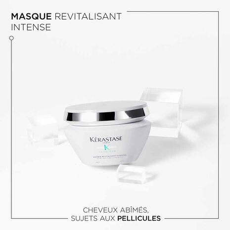 Description et produit du masque Revitalisant Essentiel Symbiose Kérastase- Vue face 200ml