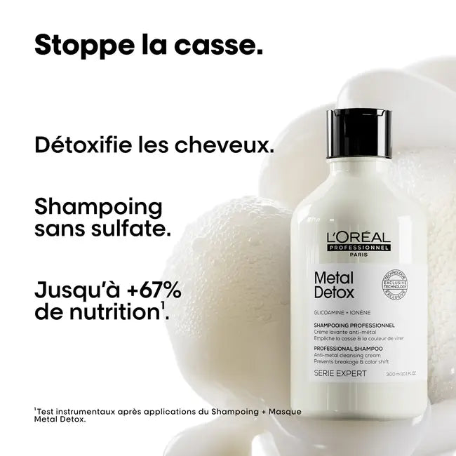 Description et produit du Shampoing Metal Detox L’Oréal Vue face 300ml