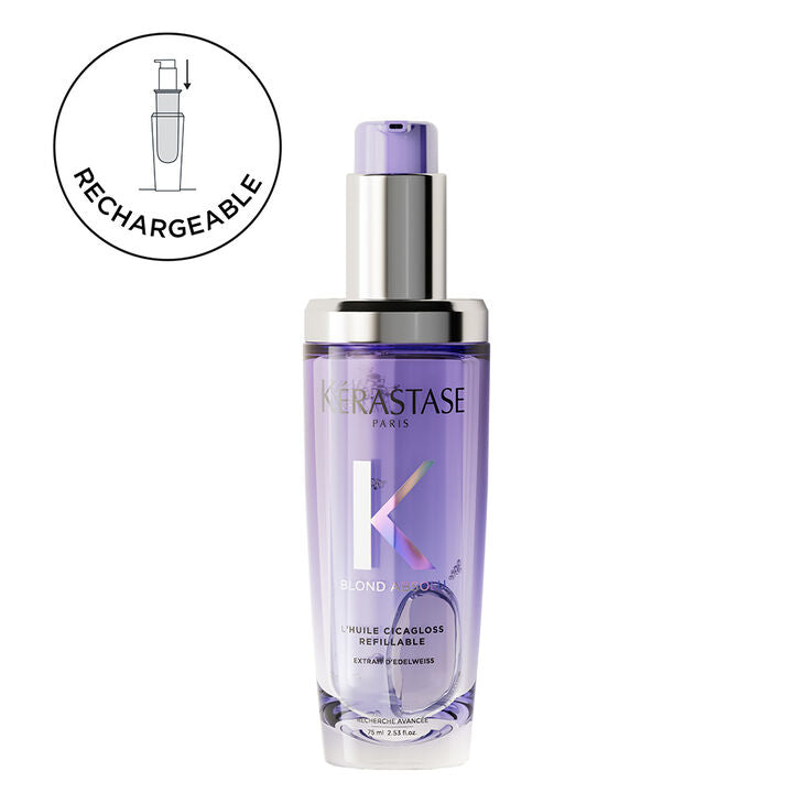 Huile Cicagloss rechargeable Blond Absolu Kérastase - Vue de face 