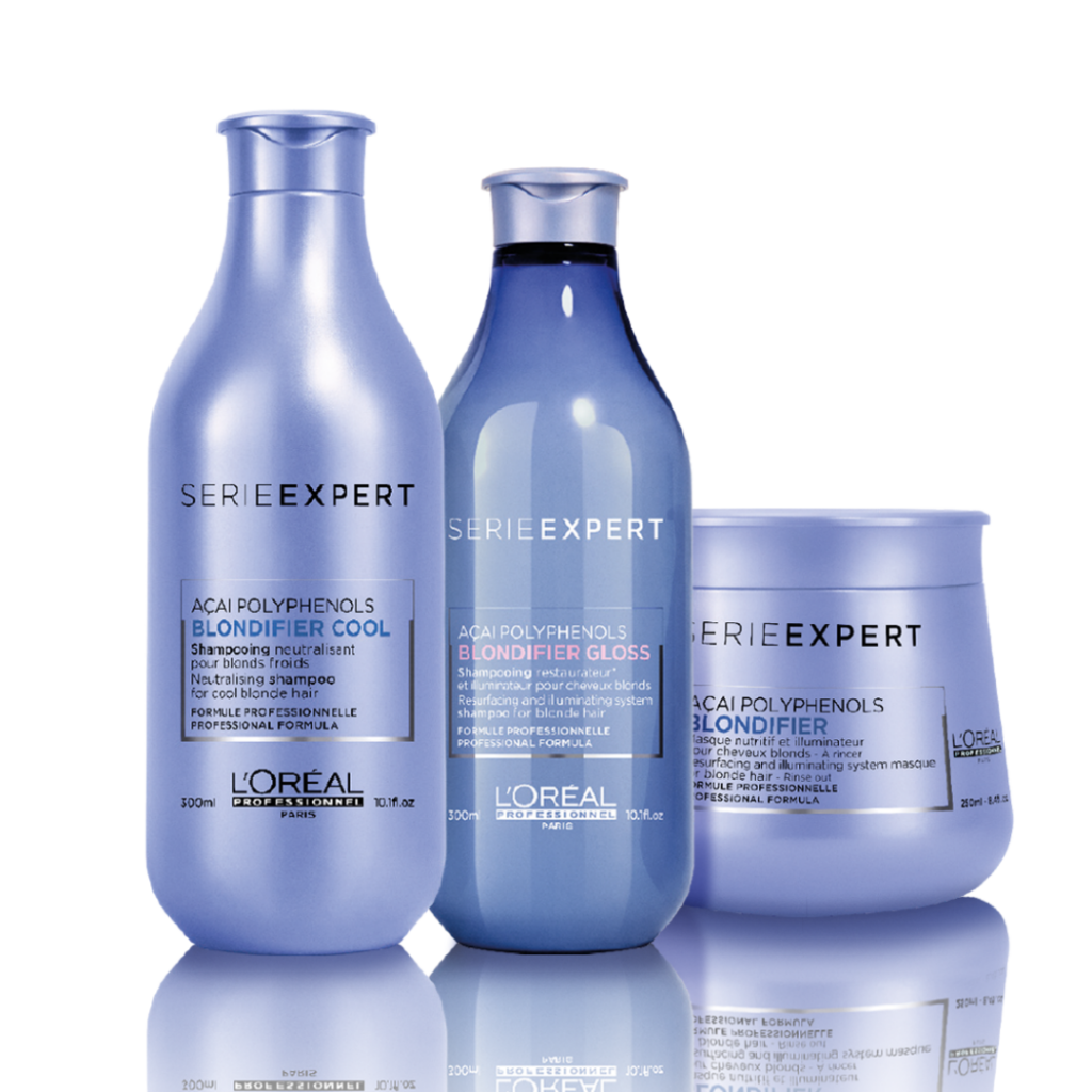 Produit de la gamme blondifier de l'Oréal