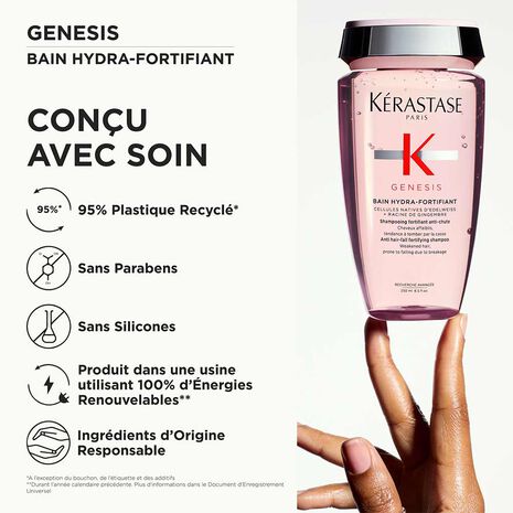 Produit et packaging Bain Hydra-Fortifiant Genesis Kerastase- 250ml