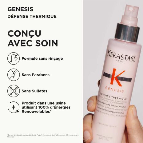 Produit et packaging Défense Thermique Genesis Kerastase- 150ml