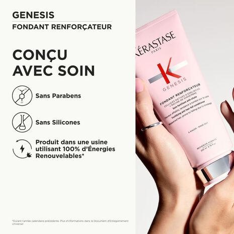 Produit et packaging après shampoing Fondant Renforçateur Genesis Kerastase- 200ml