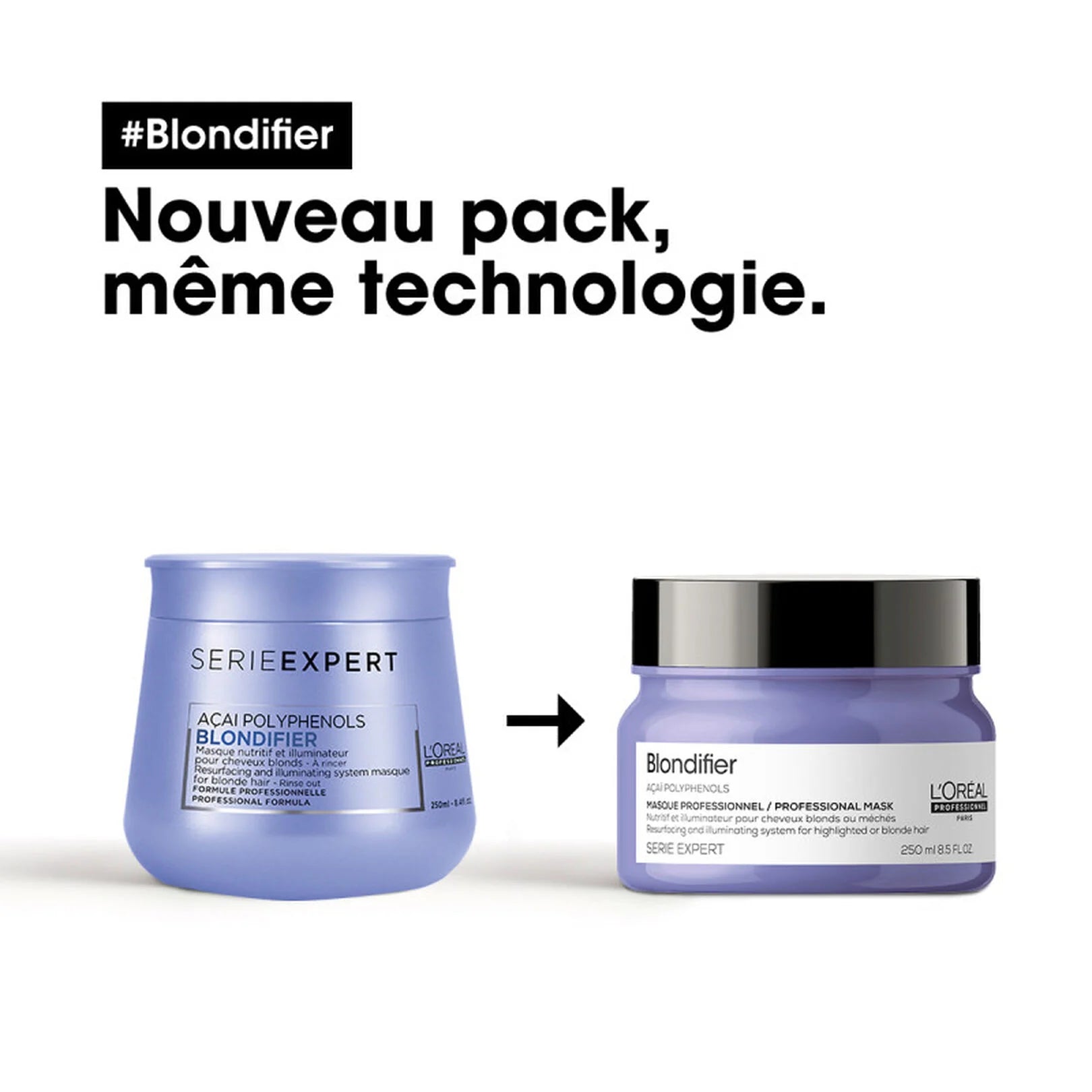 Produit et packaging Masque Blondifier L’Oréal 250ml