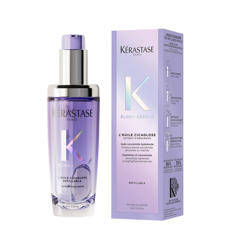 Produit et packaging huile Cicagloss Blond Absolu Kerastase- 75ml