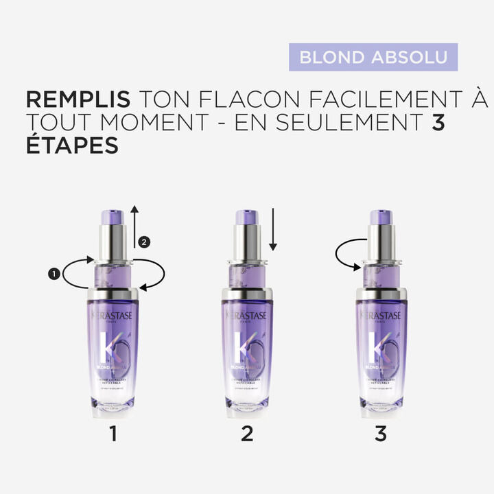 Remplissage de falcon huile Cicagloss Blond Absolu Kerastase