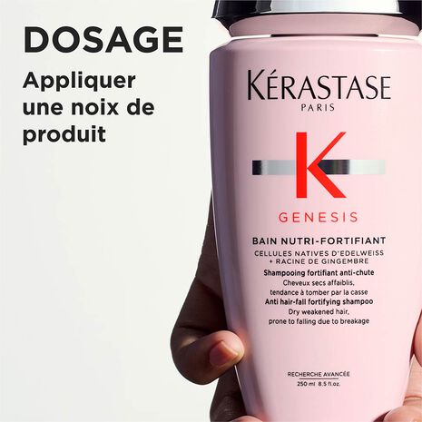 Conseil pour l’utilisation du shampoing Bain Nutritif-Fortifiant Genesis Kérastase - 250ml
