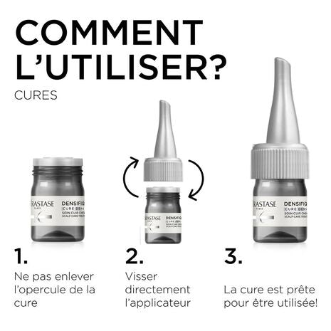 Conseil pour l’utilisation de la Cure Densifique, Densifique Kérastase - 10x6ml