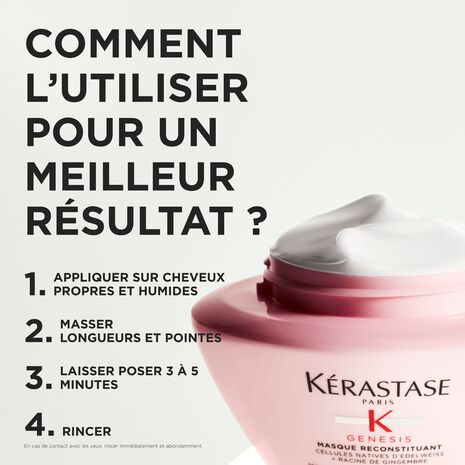 Conseil pour l’utilisation du Masque Reconstituant Genesis Kérastase - 200ml
