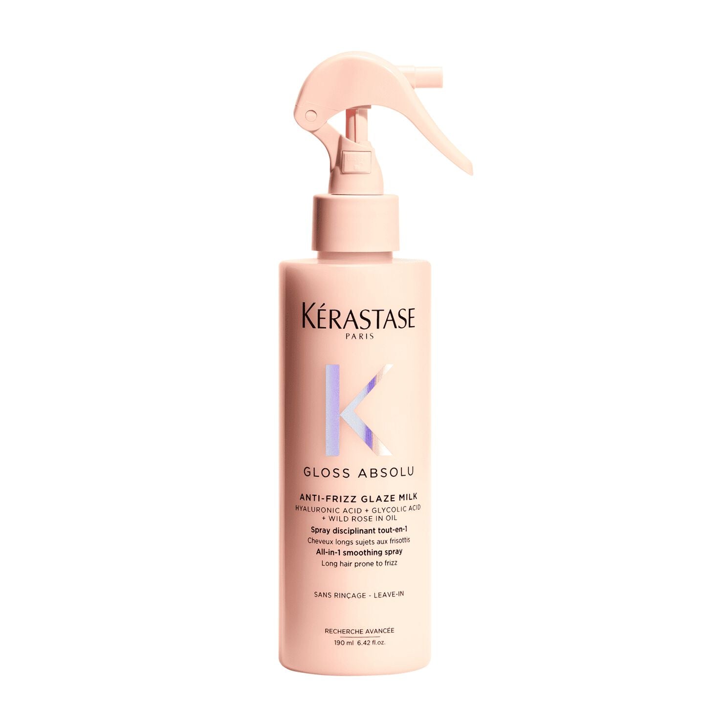 Spray disciplinant tout en 1 Anti-Frizz Glaze Milk Gloss Absolu Kérastase - vue de face 190ml