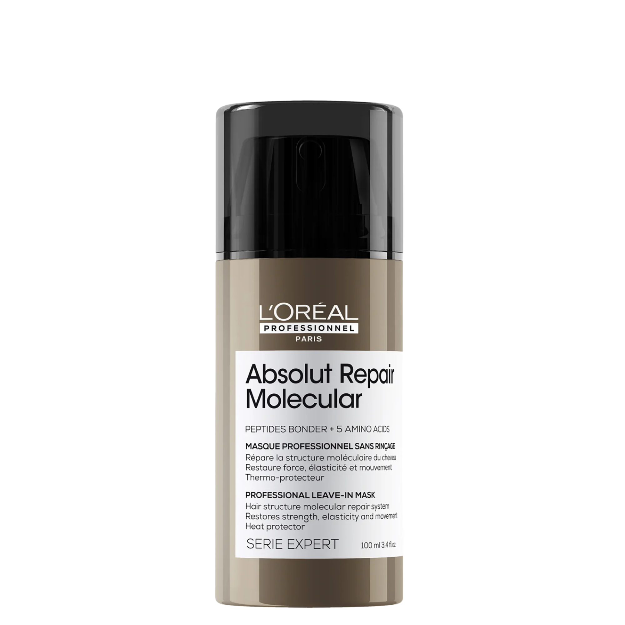 Masque sans rinçage Absolut Repair Molecular L-oréal- vue face 200ml