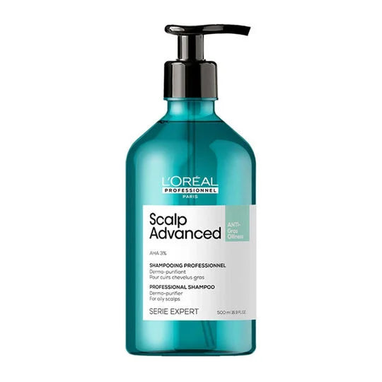 Shampoing Gras  Scalp Advanced L’Oréal - vue face 500ml